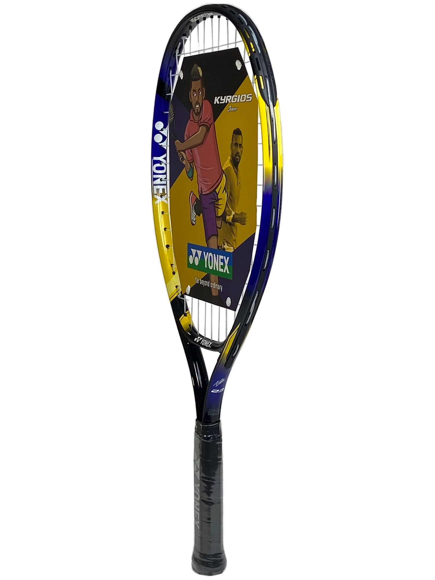 Yonex KYRGIOS Junior 23" Strung Yellow/Navy (01NKJ23GE) 3 Yonex KYRGIOS Junior 23" Strung Yellow/Navy (01NKJ23GE) - Image 3