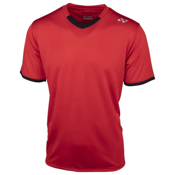 Yonex Men's YTM4 Crew T-Shirt Red 1 Yonex Men's YTM4 Crew T-Shirt Red