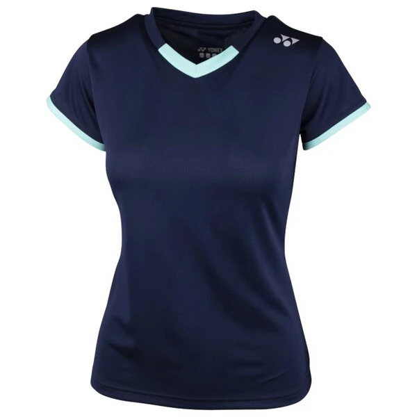 Yonex Women's YTL4 Crew T-Shirt Navy Blue 1 Yonex Women's YTL4 Crew T-Shirt Navy Blue