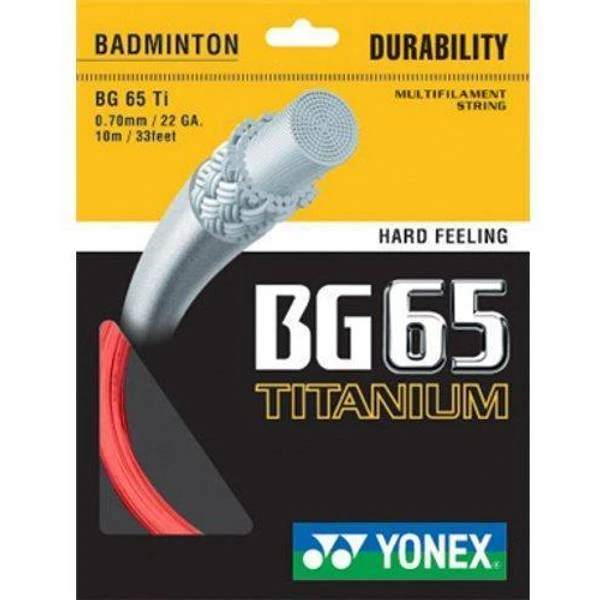 Yonex Bg 65 Titanium 10 M Badminton Single String 1 Yonex Bg 65 Titanium 10 M Badminton Single String
