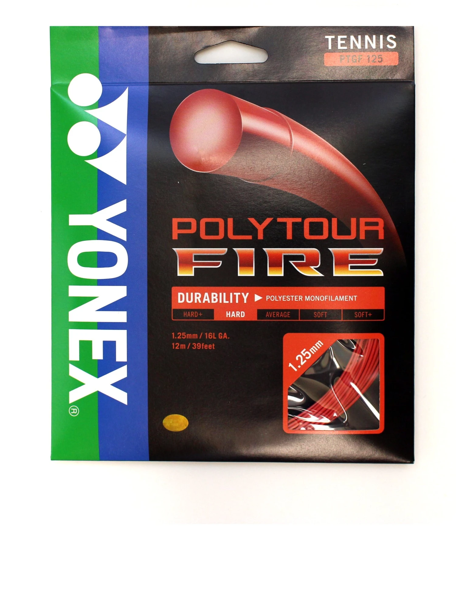Yonex Polytour Fire 125 Red 1 Yonex Polytour Fire 125 Red