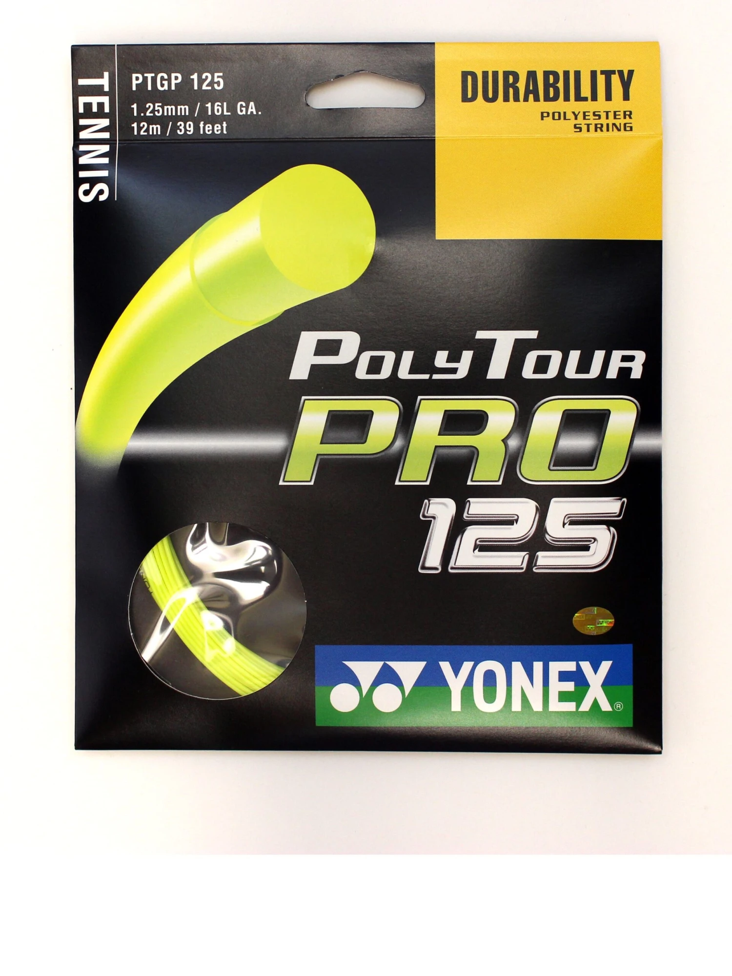 Yonex Poly Tour Pro 125 Yellow 1 Yonex Poly Tour Pro 125 Yellow