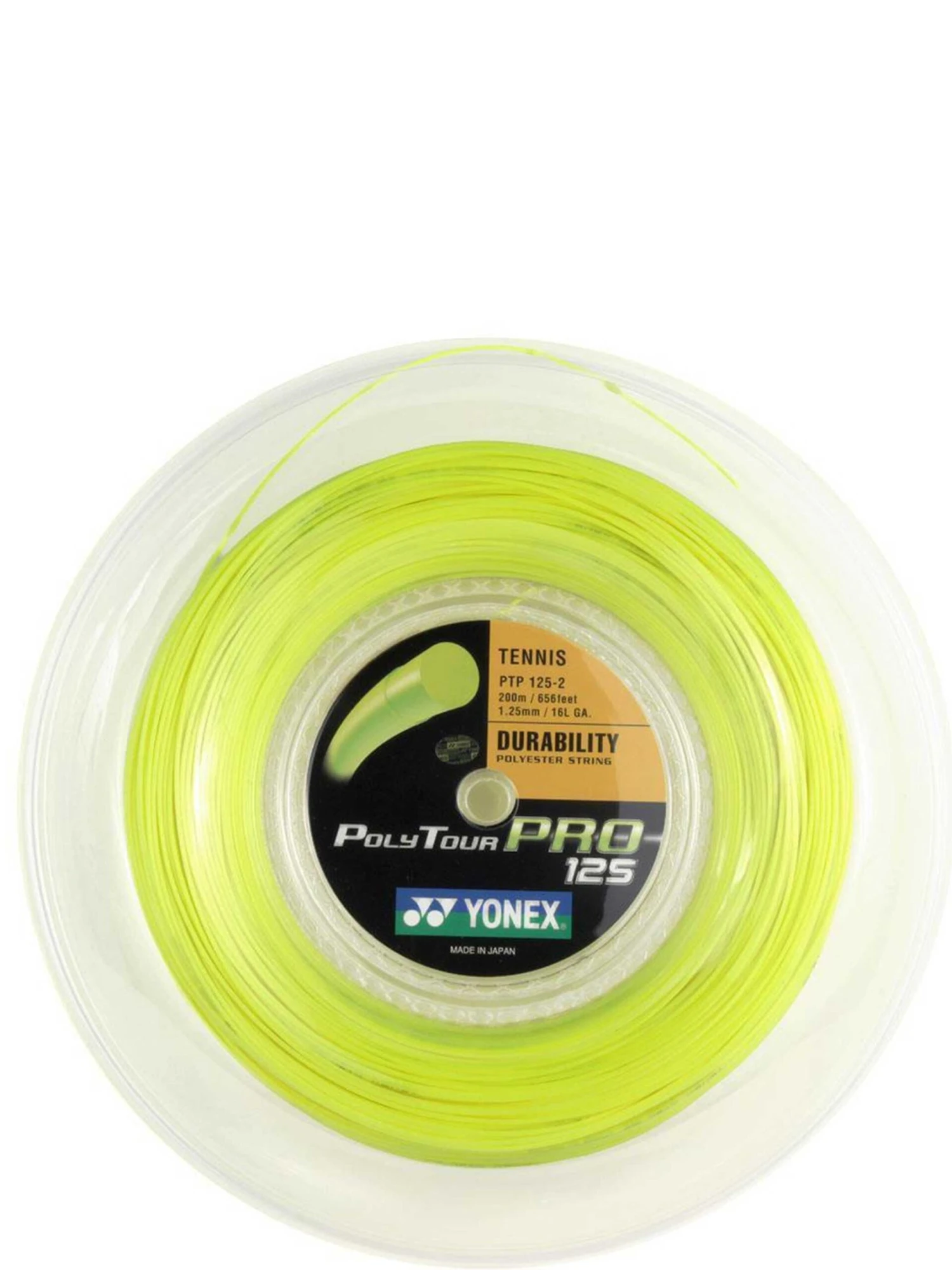 Yonex Polytour Pro 125 Reel (200m) Yellow 1 Yonex Polytour Pro 125 Reel (200m) Yellow