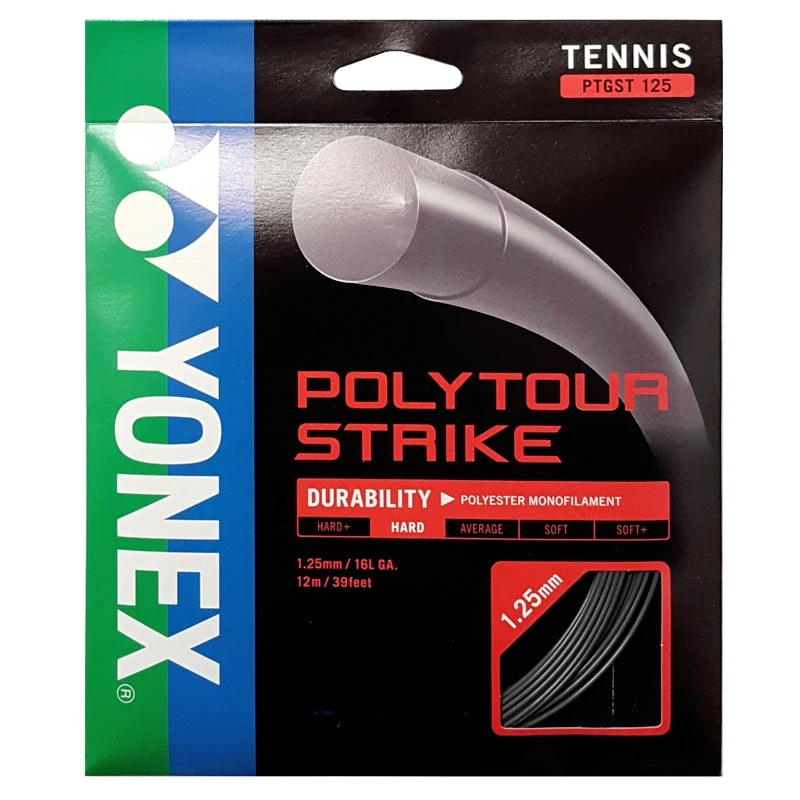 Yonex Polytour Strike 125 Black 1 Yonex Polytour Strike 125 Black